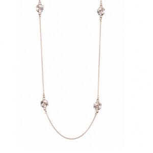 New Kate Spade Lady Marmalade Clear Crystal & Gold Necklace